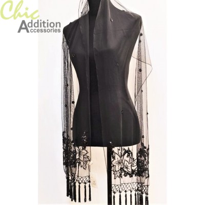 Beaded Shawl 6414-A